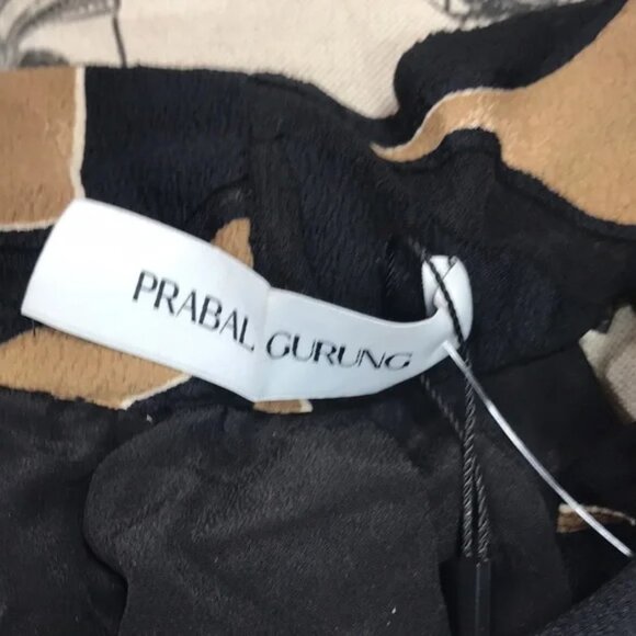 Prabal Gurung Animal Print Tie Neck Blouse - Picture 8 of 11